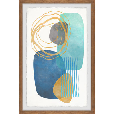 Twin Blue Lagoon 1 Piece Single Picture Frame Painting