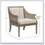 Fauteuil beige en polyester à 4 pieds