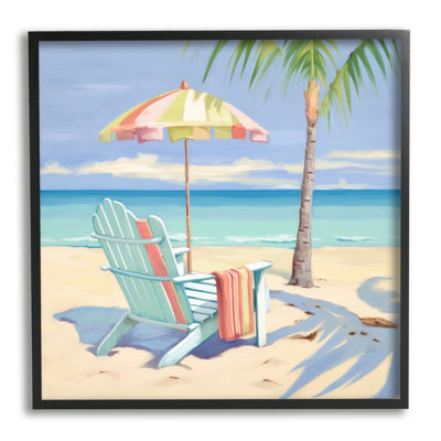 Estampe numérique pastel relaxante encadrée par Irena Orlov