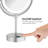Circular LED Free Standing Magnifying Make Up Mirror-93468246