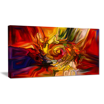 " Illusions Of Stained Glass Abstract "