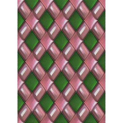 Tapis rose en laine touffeté à la main Artibrannan