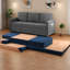 Canapé en lin moderne et peu encombrant, canapé extensible pour la famille et les petits espaces
