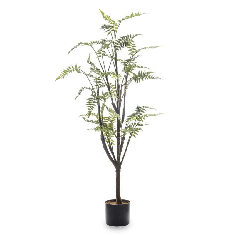 130cm Faux Fern Tree in Earthenware Pot