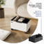 Banc repose-pieds en velours avec rangement amovible Nestl-132127313-132127316