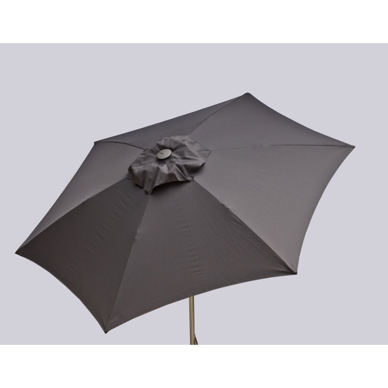 Parasol de marché en aluminium 8,5 pi, Anthracite