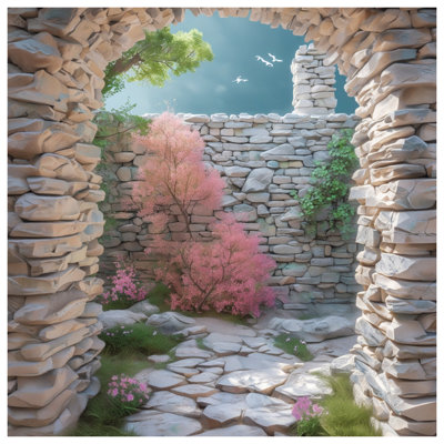 Rideaux de douche en pierre Stone Archway
