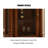 25.59" Brown Rectangular Solid Wood Wine Racks