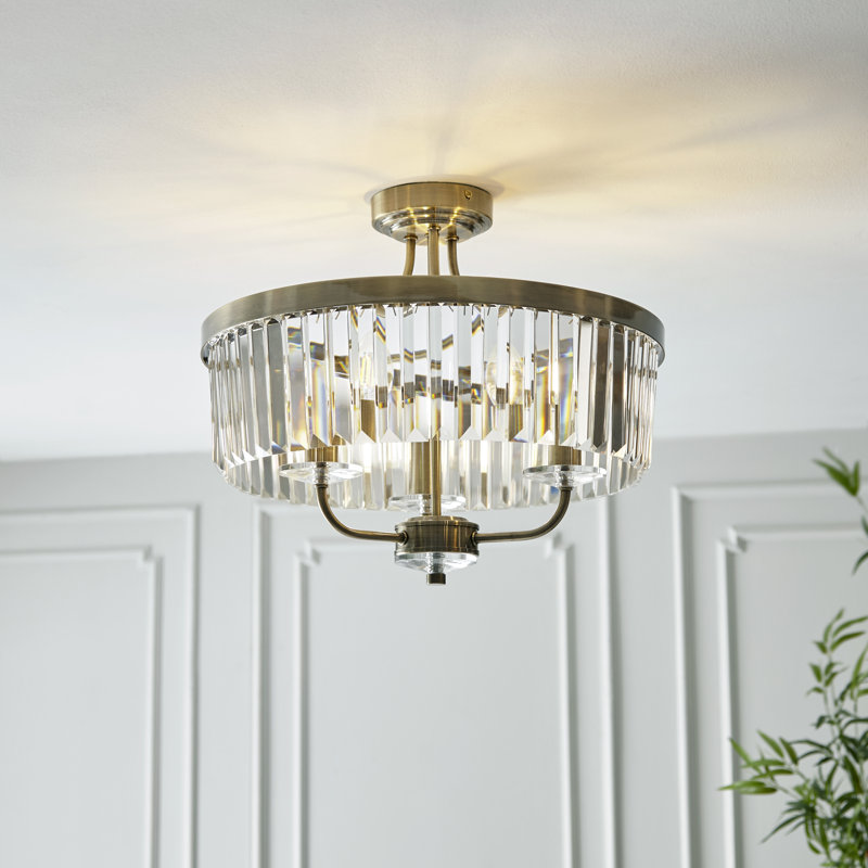 Bothell Glass Semi Flush Mount