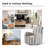 Arching 28'' Modern Farmhouse Wide Swivel Armchair-2111765118