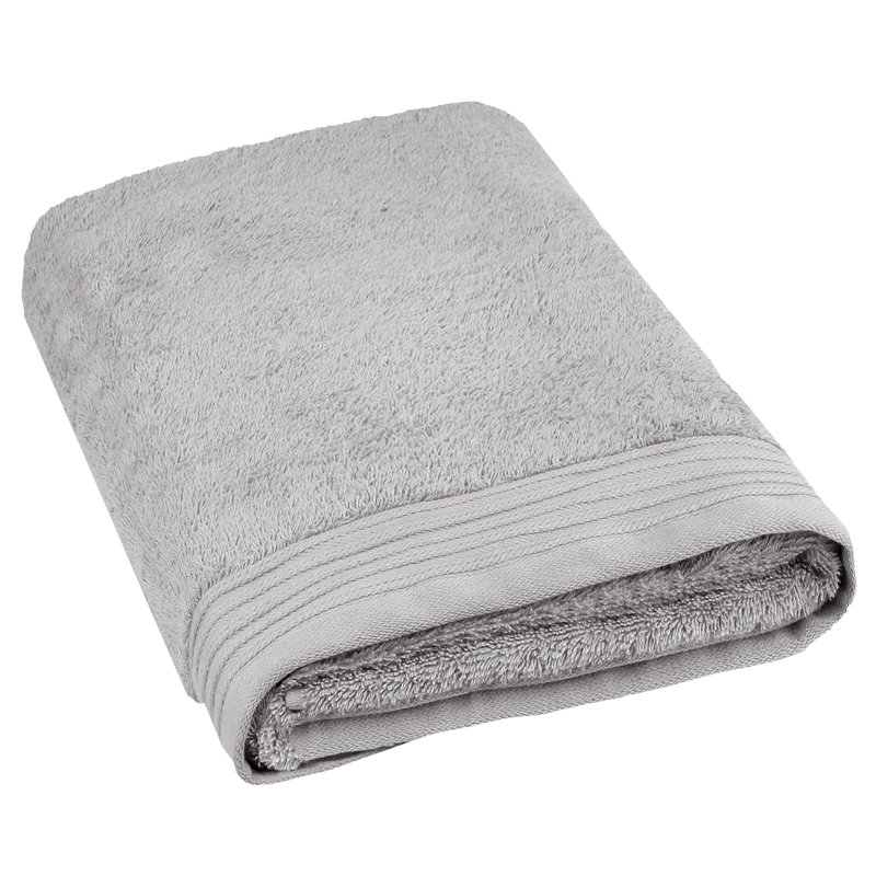 Drap de bain 100% coton Cecille, Argent