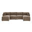 Canapé modulaire de coin avec repose-pieds Annai-1193278227