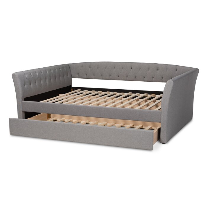 Lark Manor Hupper Upholstered Daybed with Trundle & Reviews | Wayfair