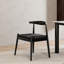  Ensemble de 2 chaises de salle à manger à armature tissée à la main de style Mid-Century en corde de chêne massif KELVIO-1577909496