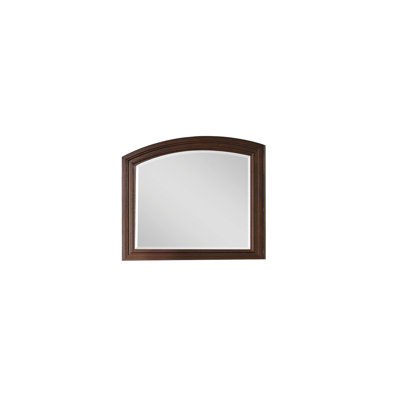 Caila Wood Flat Wall Mirror