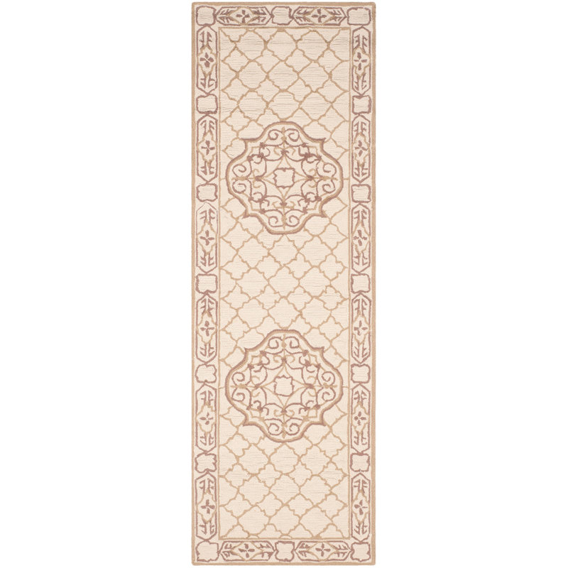 Oudkerk Hand Hooked Performance Geometric Rug, Runner 2'6" x 8'