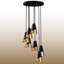 Lustre en métal 5 lumières à hauteur ajustable