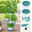 Support pour plante d'angle robuste à 5 niveaux, conception de table ronde, convient au salon, au balcon et au jardin à l'intérieur-1970770599