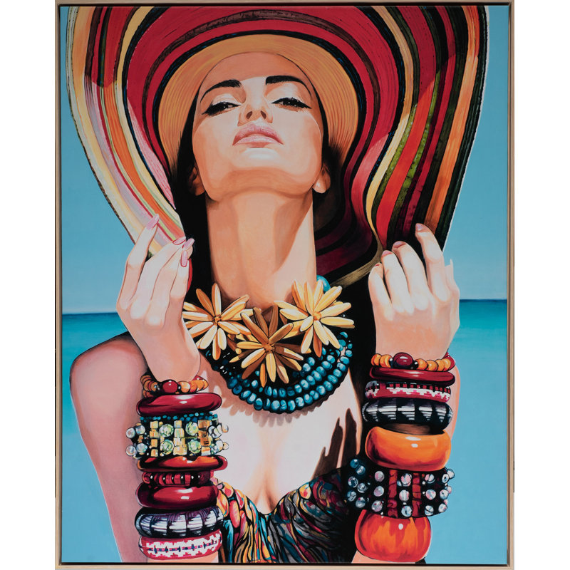 «Carnavale» par Jeff Schaub - Peinture sur toile encadrée
