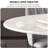 Simple modern marble round dining table set-103162799