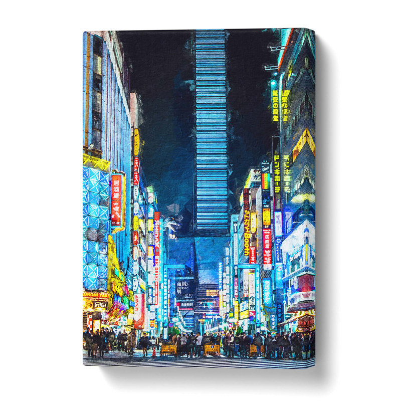 Bright Lights of Tokyo - Wrapped Canvas, 91.4 cm H x 61 cm W