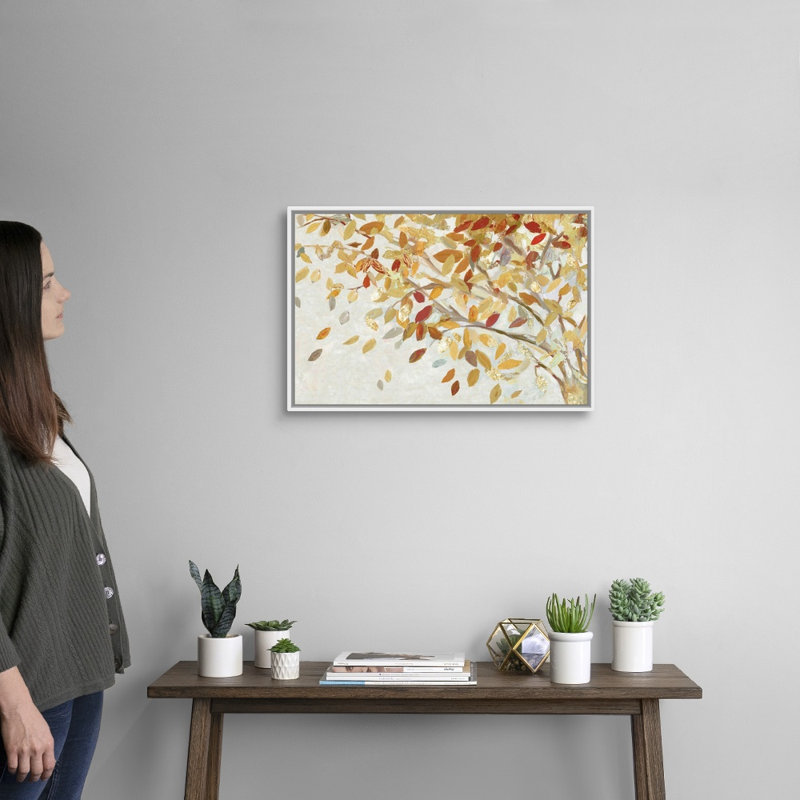 «Whisper in the Wind I» par Allison Pearce - reproduction d'art sur toile, Cadre blanc, H 18 po x l 26 po x P 1,75 po