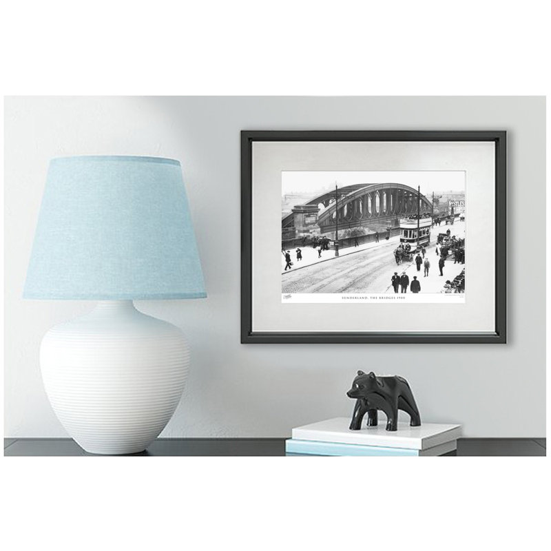 Sunderland, The Bridges 1900 by Francis Frith - Single Picture Frame Print, 60cm H x 80cm W x 2.3cm D, Black/White