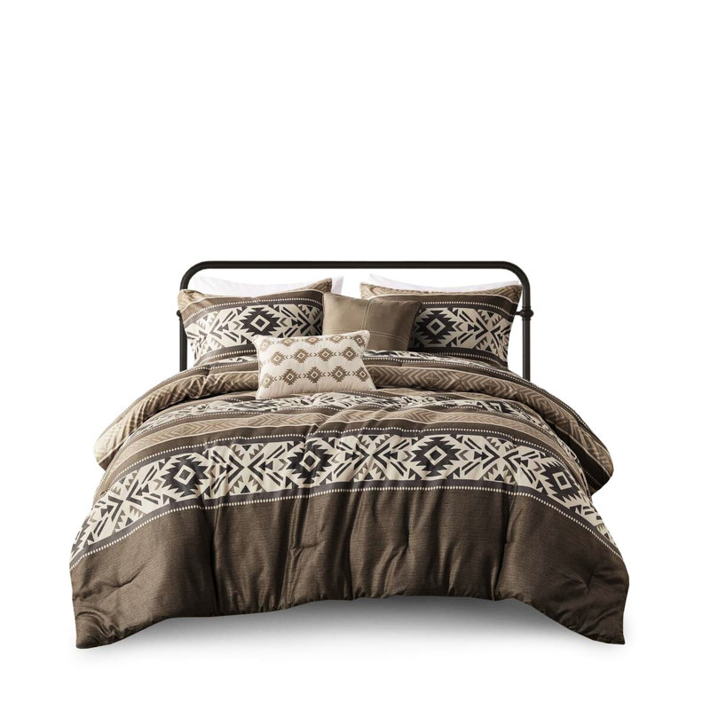 Ensemble de courtepointe en microfibre 4 pièces à volants et coussin décoratif - Elegance décorative glamour pour chambre
