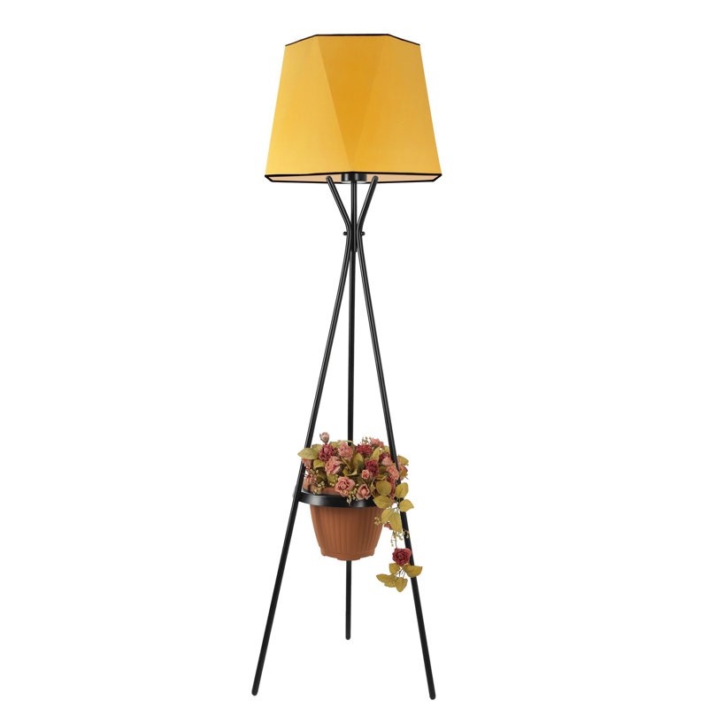Lampe trépied 65 po Horicon, Moutarde