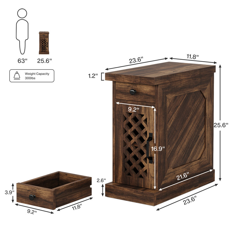 Side Table with Storage