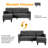 Atiye 74'' Upholstered Convertible Sofa-1420934771