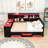 Wood Daybed with Desk and Drawers,Shelves-14339418-14339412