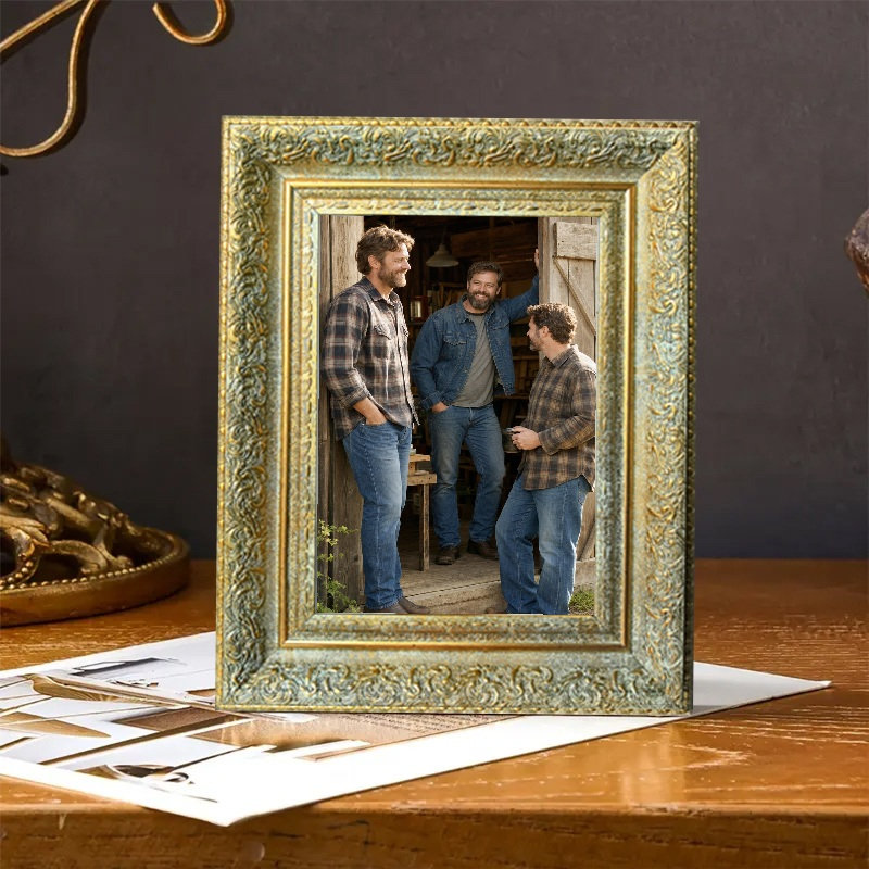 Cadre photo orné antique 11 "x 14" 1PC avec forme rectangulaire classique