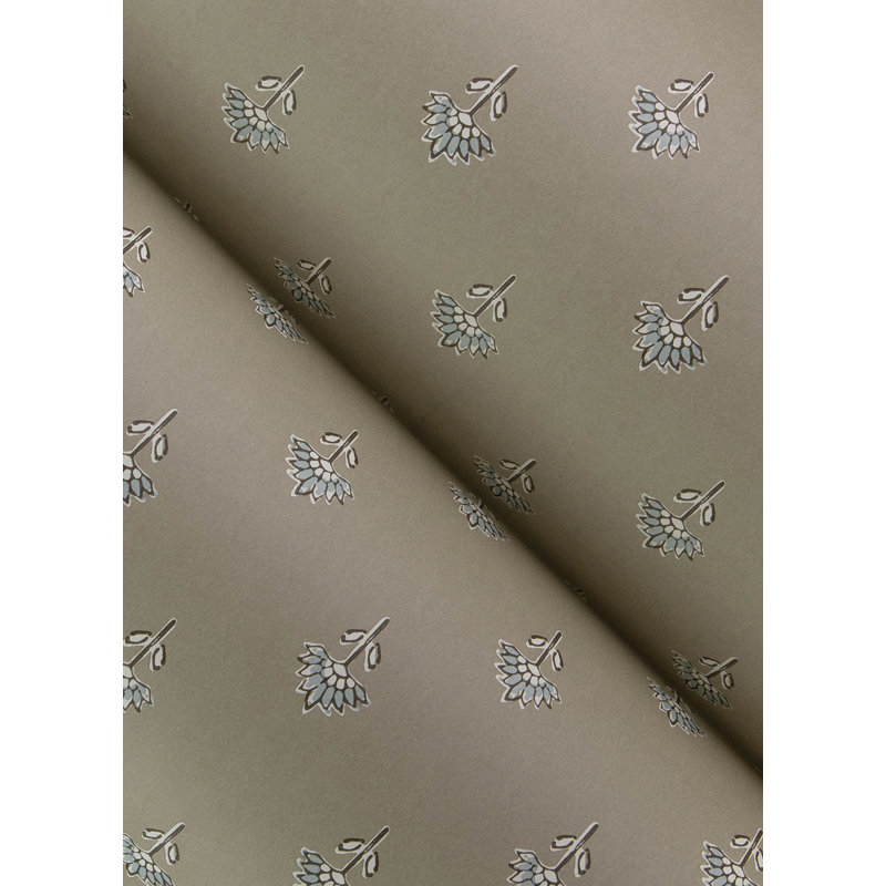 Papier peint floral Surdiva, Gris