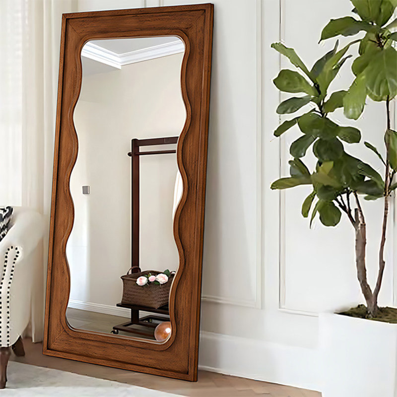 Miroirs rectangulaires pleine longueur en bois manufacturé, 66.93" H x 35.43" W