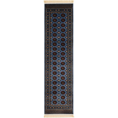 Traditional Hinshaw Runner Rug Blue Color