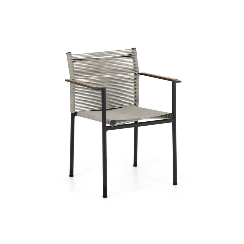 Woodbridge 4 - Person Patio Dining Set with Square Table, Gray