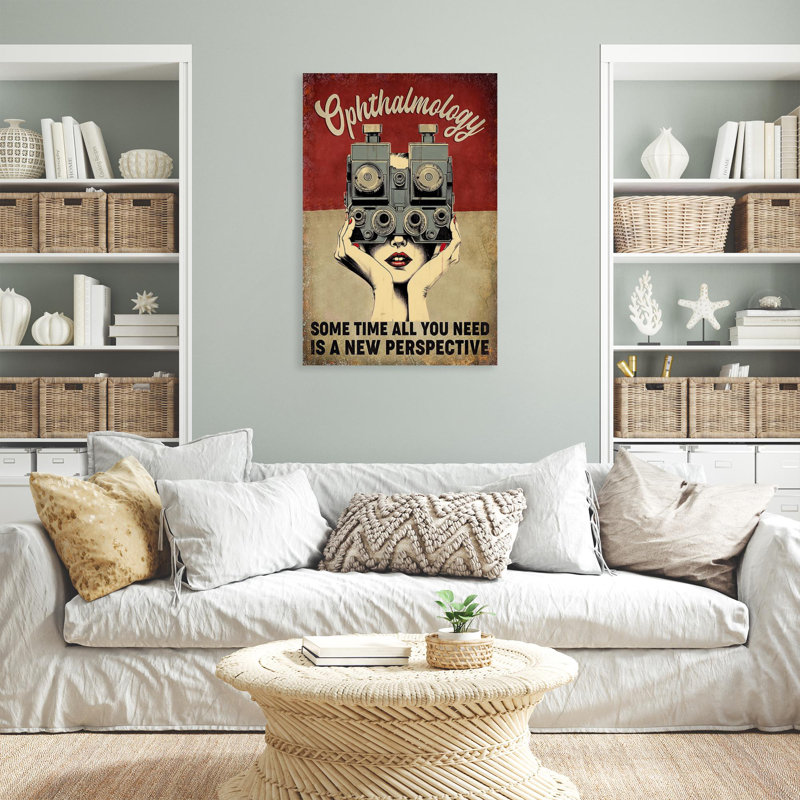 Humnah Ophthalmology - 1 pièce, reproduction d'art graphique sur toile tendue, L 11 po x H 14 po