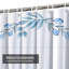 Rideau de douche aquarelle avec fleurs et baies avec 12 crochets-129040194