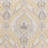 Vintage Damask Curtains Elegant Medallion Patterned Room Darkening Curtains for Bedroom Yellow on Greige-1623480689-1623480692