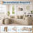 Corner Design Sectional Sofa with Pillows & High Density Foam, Modular L-Shaped Couch for Living Room No Assembly Required, Beige-1277173217