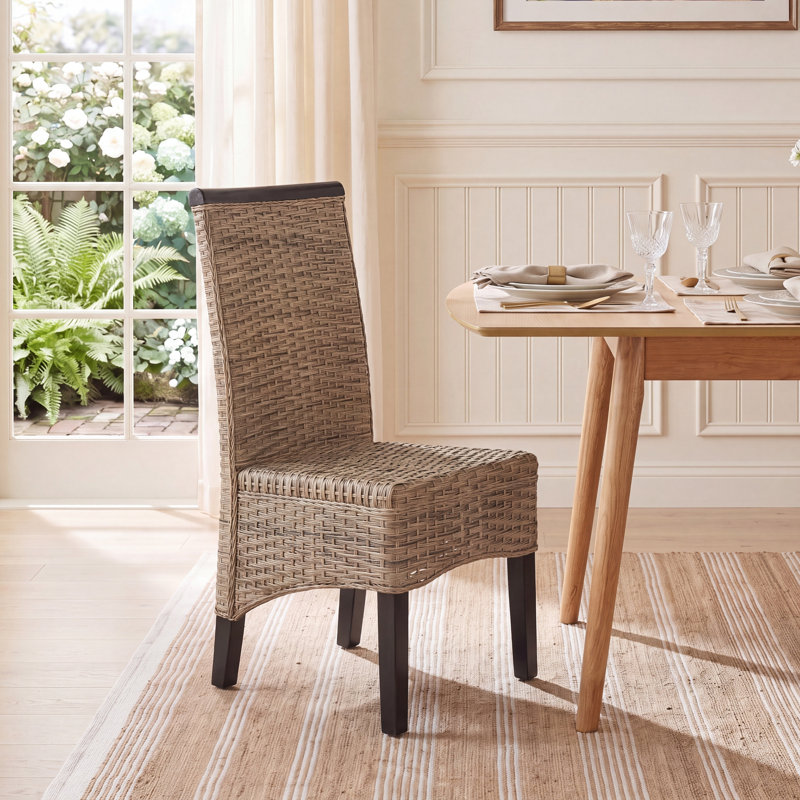 Bungalo 18.8'' H Pine Side Chair, Gray
