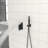Dual Shower Head Ceiling Mount 10 Inch Square Matte Black With - Scald Balanced Valve, 360 Adjustable Head, And All Necessary Parts System Easy To Clean Nozzle, Handheld