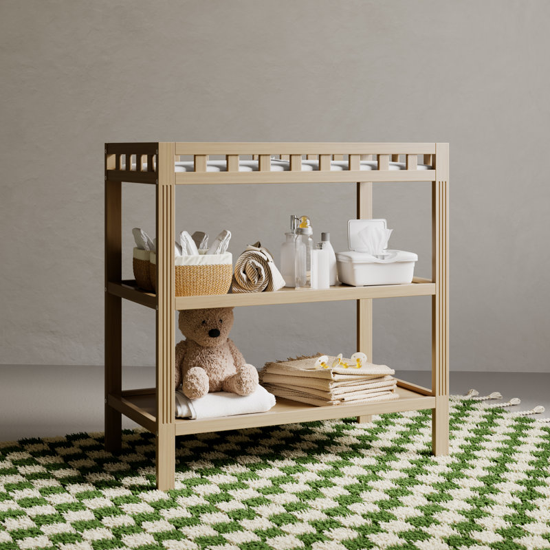 Morningside Changing Table With Pad, Driftwood