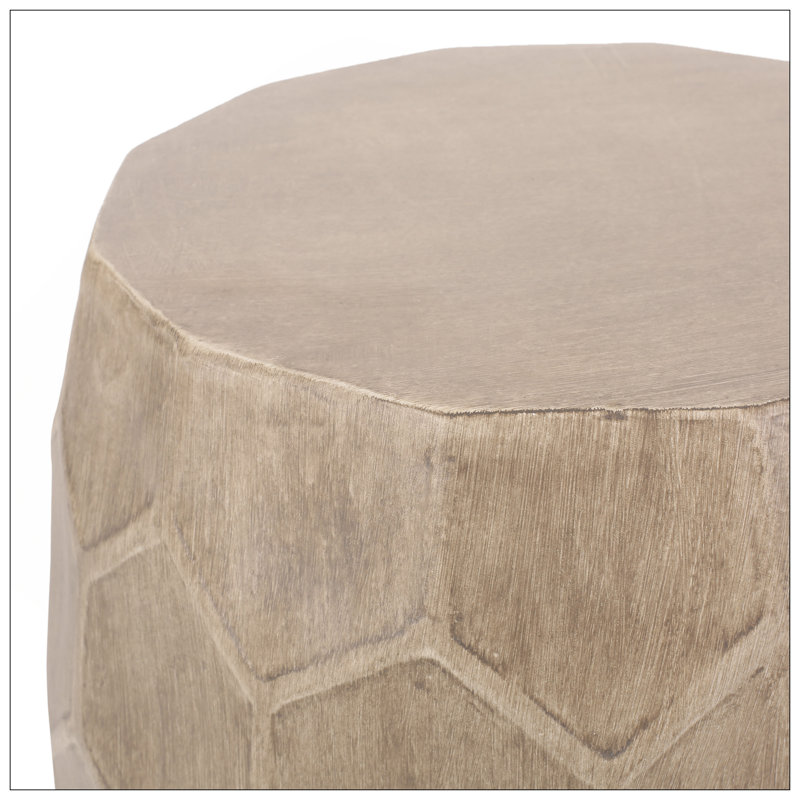 Outdoor Lightweight Concrete Side Table,