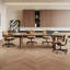 Bureau d'écriture ovale en bois massif Nut-Brown-626625757-626625758
