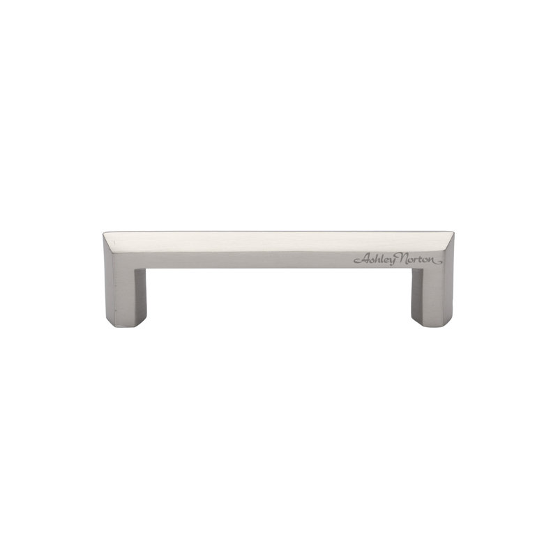Hex Profile Cabinet Bar Pull, Polished Nickel, 4"