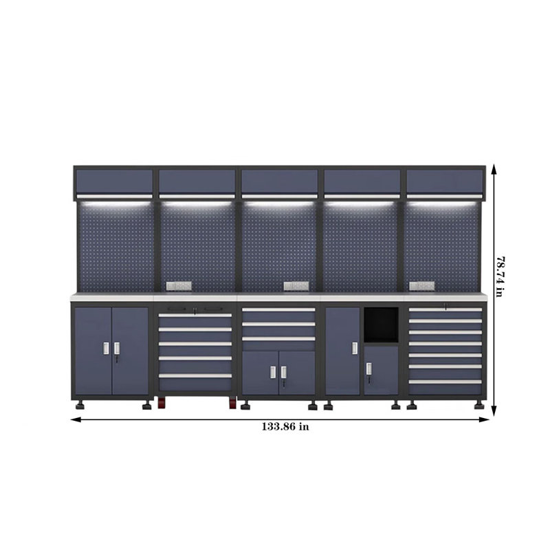 Workshop garage complete storage system set