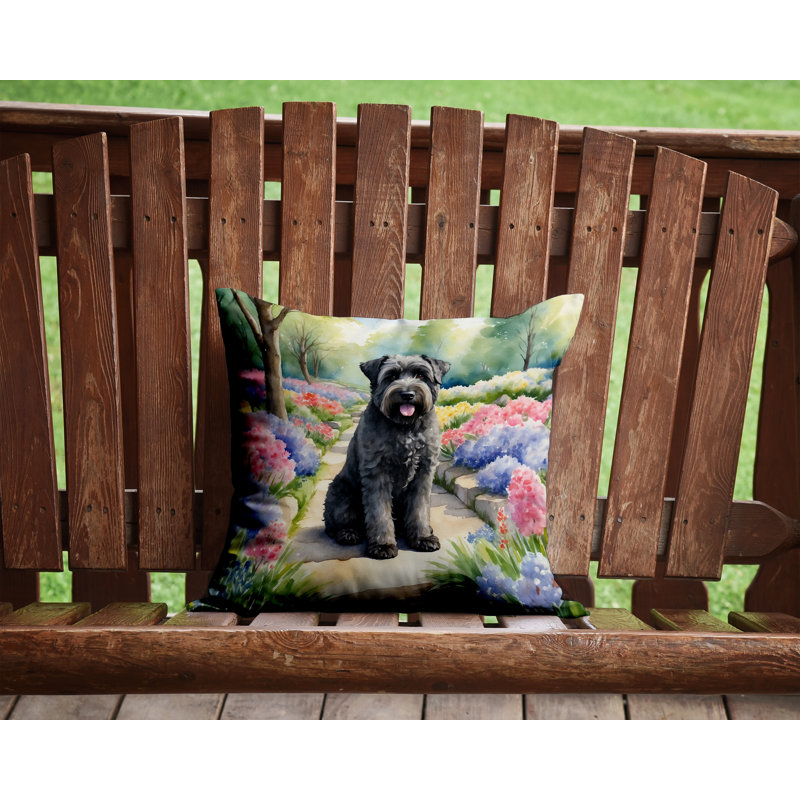 Coussin décoratif intérieur / extérieur Spring Path, H 14 po x l 14 po