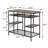 Kitchen Island with Open Shelving
